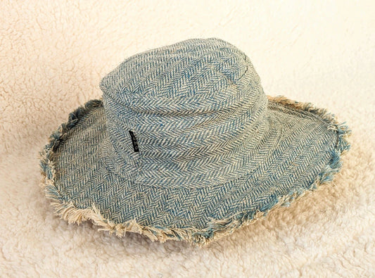 Ecofriendly Hemp Summer Hat - Hemp Festival Hat - Unisex Beach Sun Hat