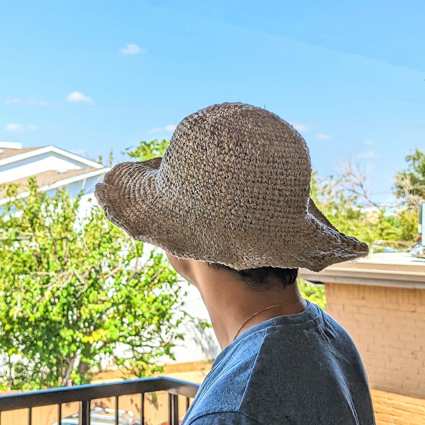 Hemp Crochet Hat- Hippie Hemp Festival Hat - Handmade Hats